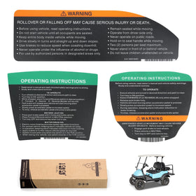 10L0L Club Car Precedent steering wheel stickers enhance OEM look and durability.