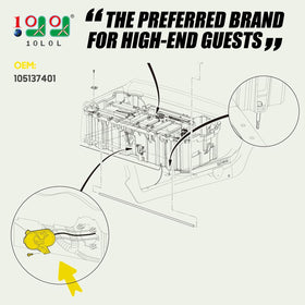 10L0L club car precedent tempo 2014-up replacement illustrates compatible fit