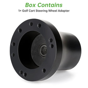 Club Car Precedent and Tempo compatibility view with 5-6 hole adapter in black