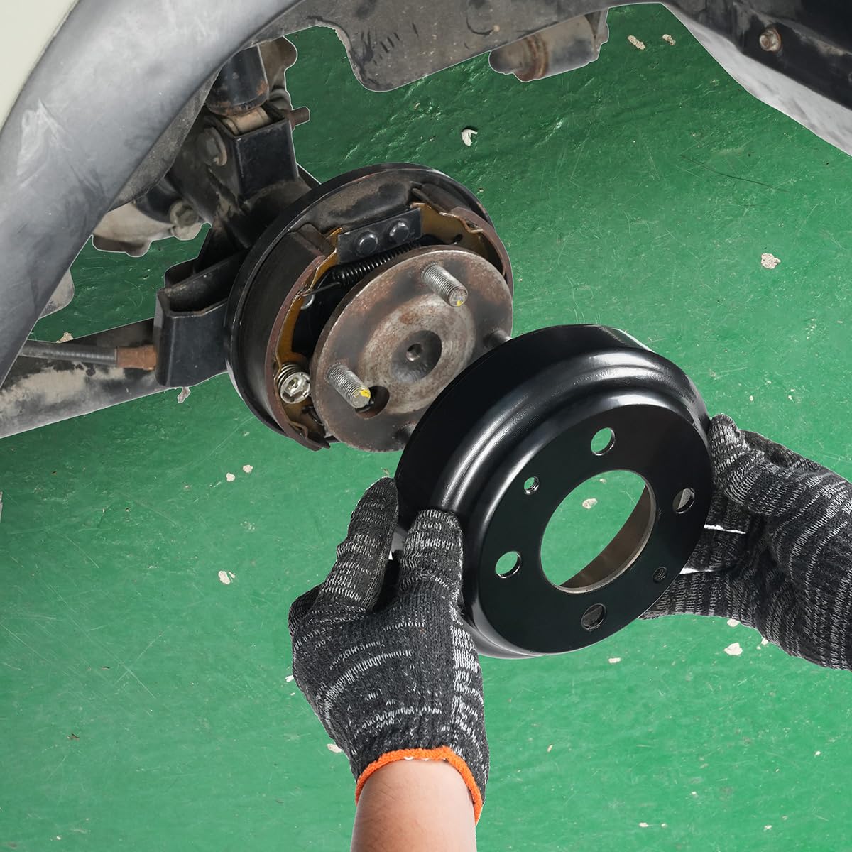 10L0L Tempo brake drum for 2018-up carts supports steady braking.
