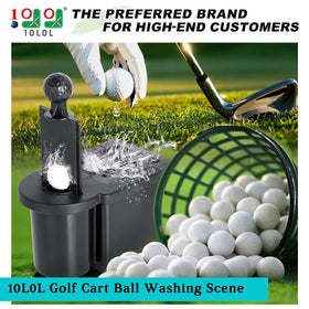 10L0L club head cleaner brush removes dirt from grooves during play.