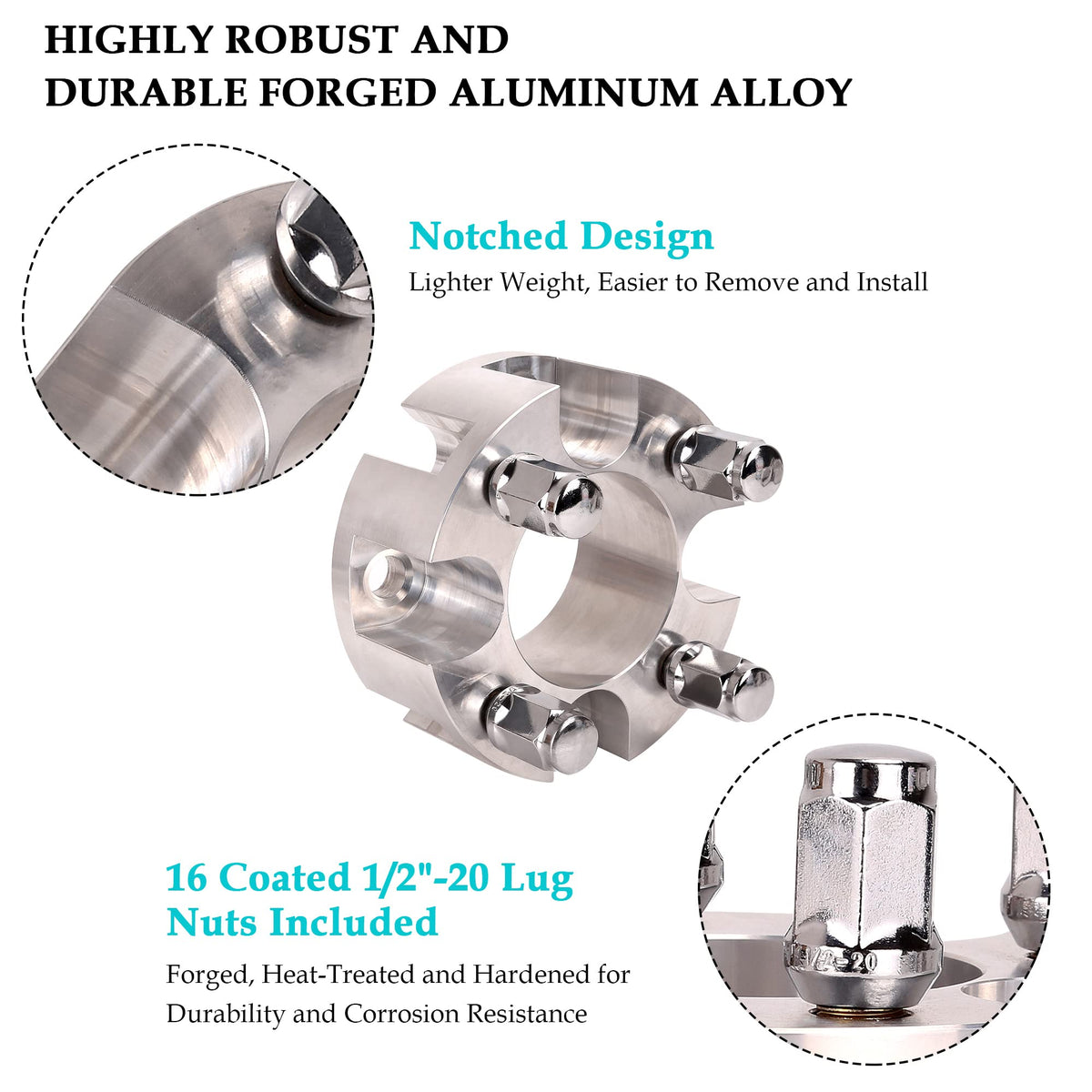10L0L CNC aluminum spacer close-up with precision finish.