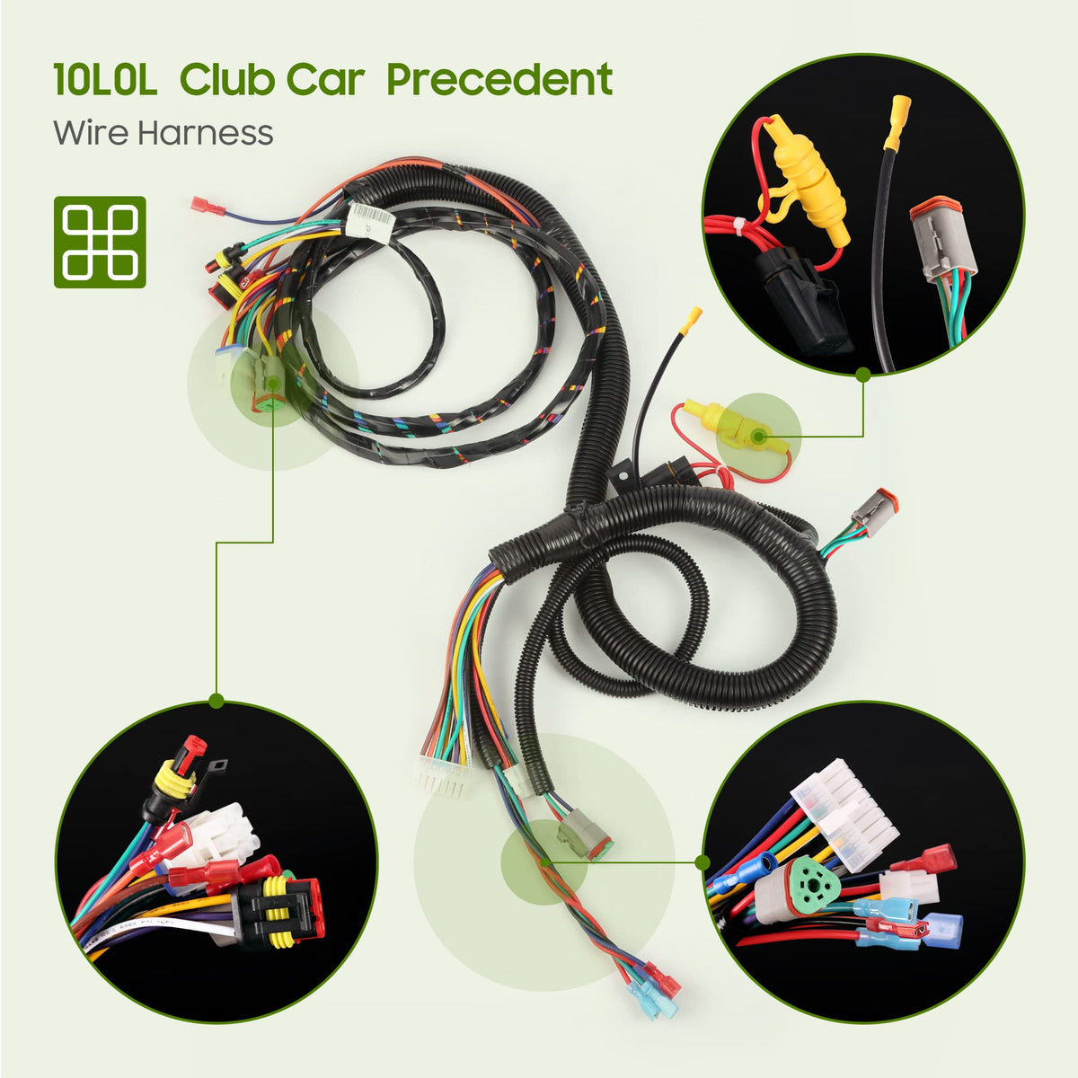 10L0L color-coded wiring system for quick, accurate setup
