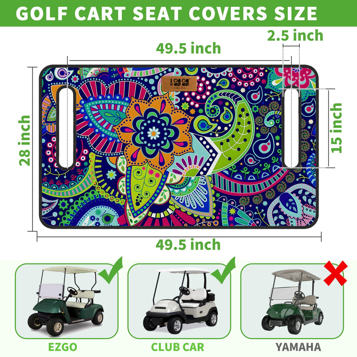 10L0L color options refresh your golf cart's look.