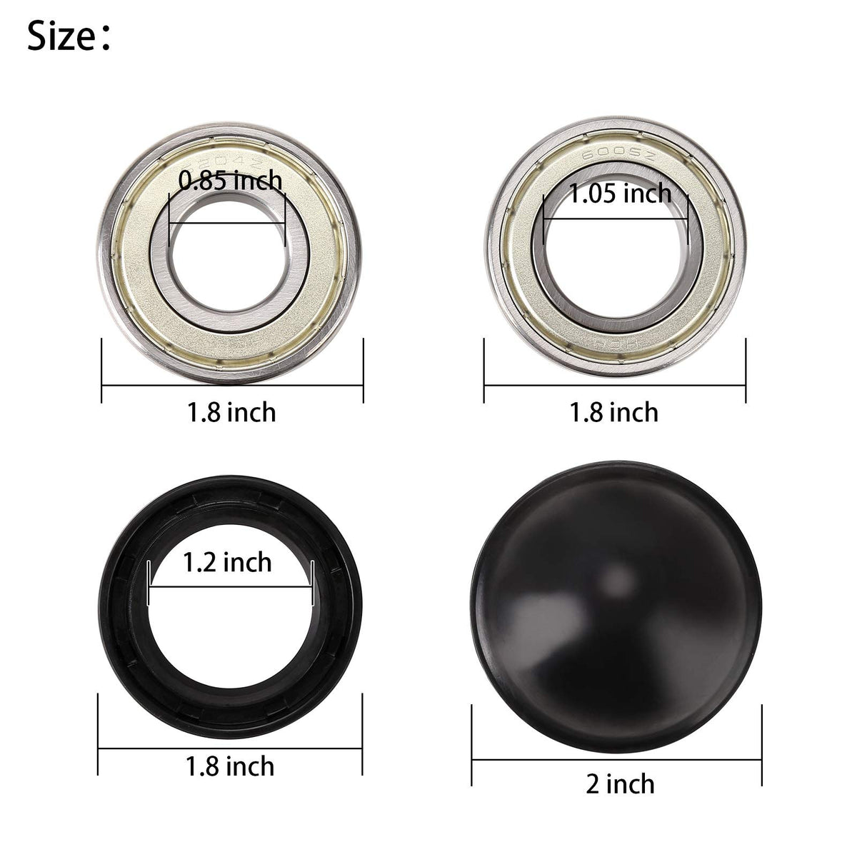 10L0L commutator bearing close-up with OEM 93306-204X0 reference