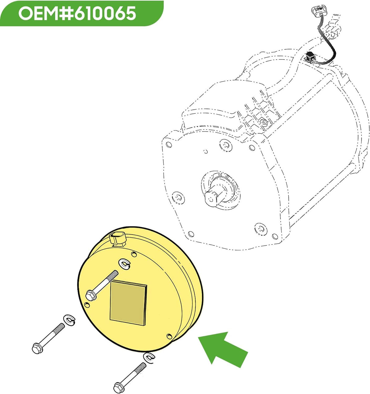 10L0L compact motor brake assembly ready for upgrade.