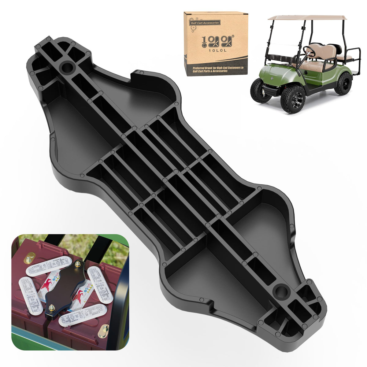 Compact plate designed for Yamaha Drive G29 installation in carts