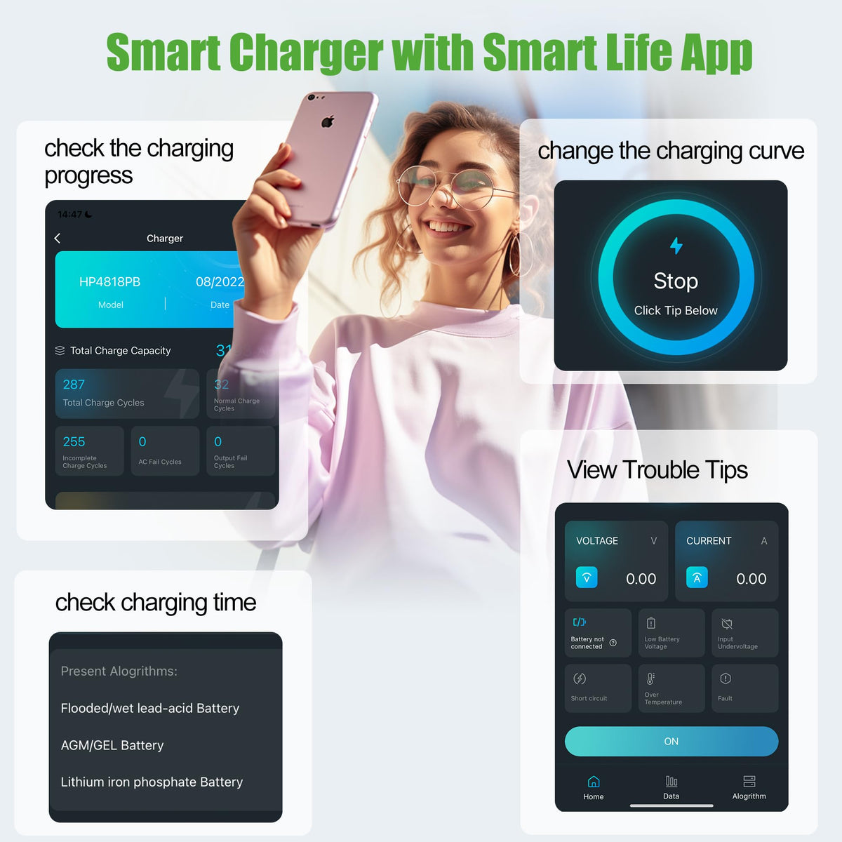 10L0L compact portable charger with 16ft cables for easy transport.