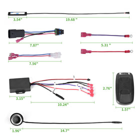 Compatible with EZGO TXT and Club Car DS/Precedent 20-80V carts