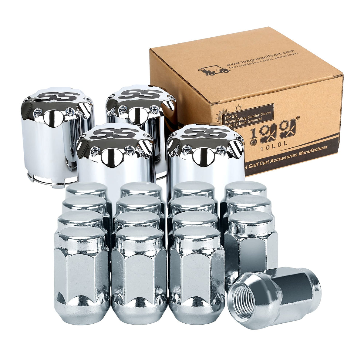 Compatible with EZGO, Club Car, Cushman, Jacobsen wheels for easy upgrade