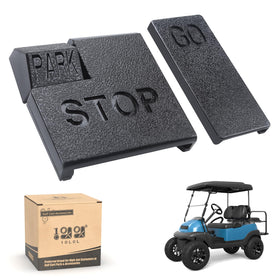 10L0L accelerator pedal pad on Club Car Precedent showing improved grip for better control