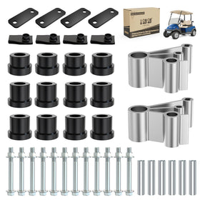 10L0L complete kit for Club Car with rear-leaf spring shackle bushing for improved ride quality