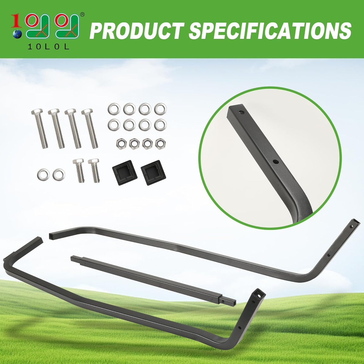 10L0L complete mounting hardware kit includes everything needed for a secure fit.