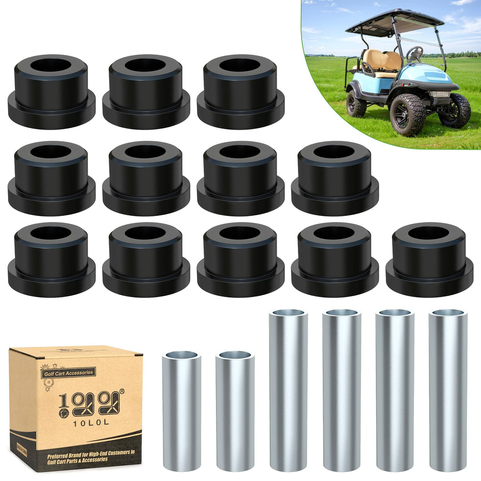 10L0L rear leaf springs and shackles kit for Club Car Precedent improves ride stability.