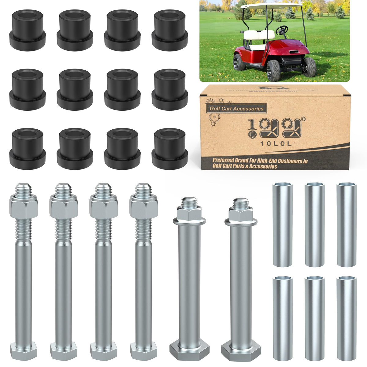 10L0L rear leaf kit for EZGO TXT, ready to install
