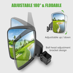 10L0L convex HD glass provides a wide, clear view and fewer blind spots.