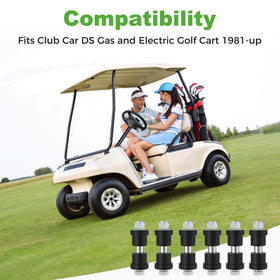10L0L corrosion-resistant hardware pack secures installation on Club Car DS