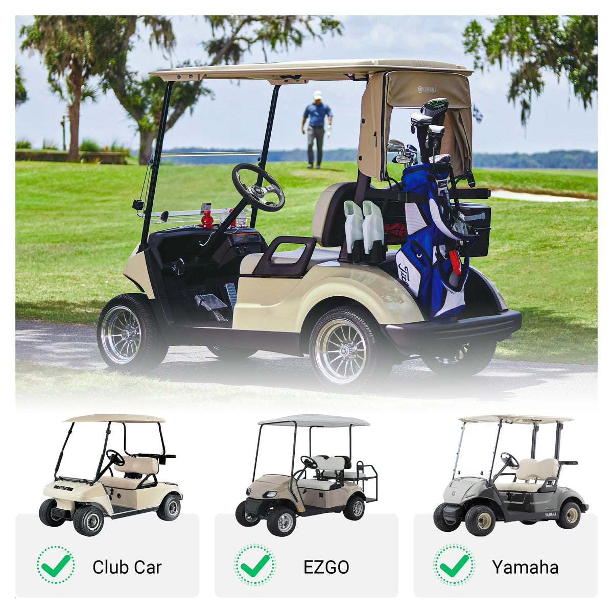10L0L Corrosion-resistant design resists rust for long-lasting use on courses