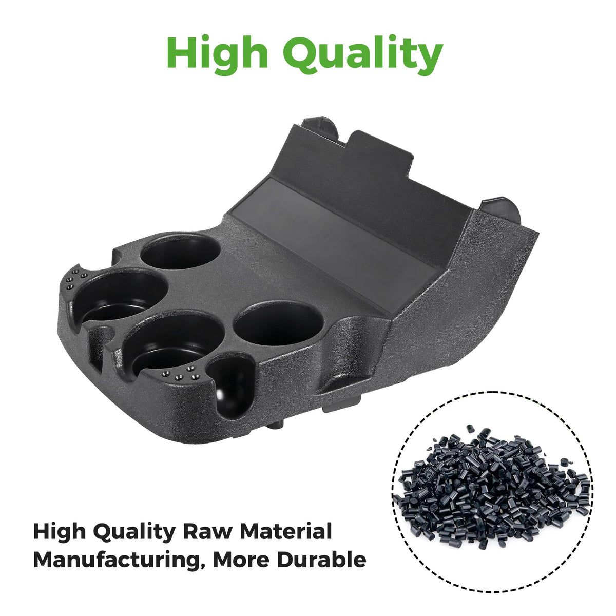 10L0L EZGO RXV cup holder durable solid plastic close-up