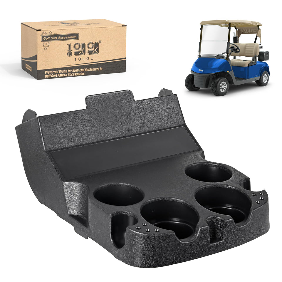 10L0L EZGO RXV cup holder front view secures drinks