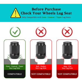 10L0L Cushman Jacobsen lug-nuts offer sturdy steel with anti-rust coating.