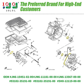 10L0L cylinder head gasket for Yamaha G16/G20 maintains compression and heat management