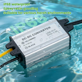 10L0L DC-DC rugged mounting setup, resistant to vibration and moisture.