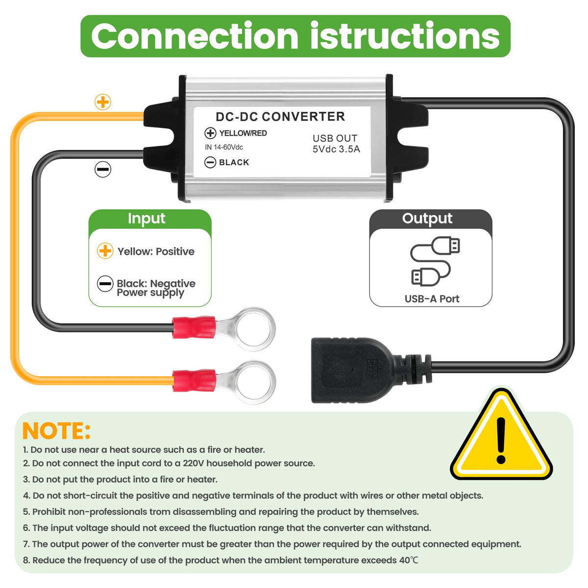 10L0L DC-DC fuse protection close-up, showcasing built-in safeguards.