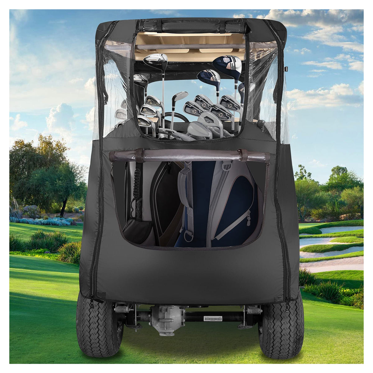10L0L Deluxe 2-Passenger Enclosure carry bag included for compact storage.