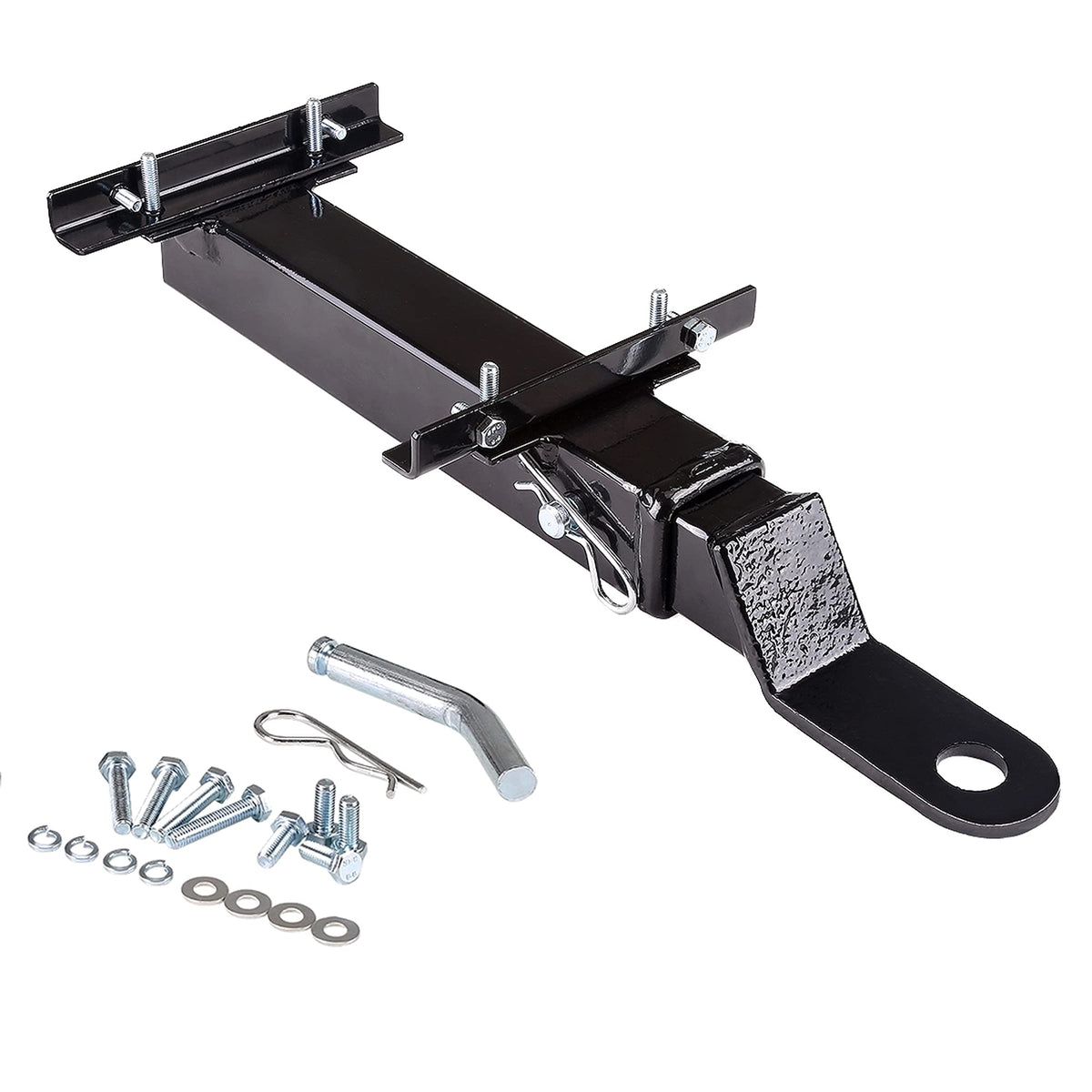 Complete package contents of the 10L0L Deluxe hitch ready for installation