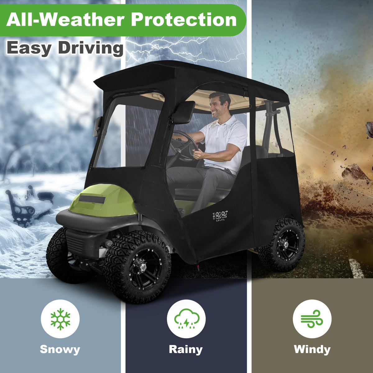 10L0L Deluxe enclosure close-up of 600D polyester and waterproof inner layer.