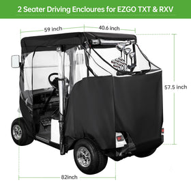 Fits EZGO TXT RXV with 58-inch roof for a weather-ready setup