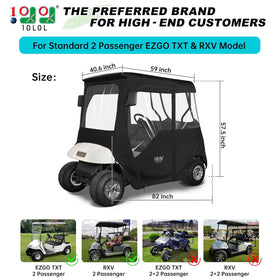 10L0L EZGO enclosure taillight window enhances visibility in low light.