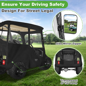 10L0L Deluxe enclosure rear view highlights taillight visibility for safety.