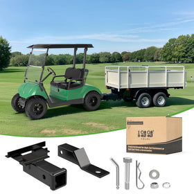 10L0L Deluxe hitch ready-to-tow setup for golf carts