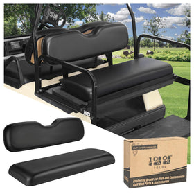10L0L Deluxe rear seat cushion back view for Yamaha EZGO Club Car—enhanced comfort.