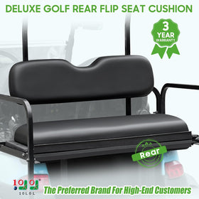 10L0L Deluxe rear seat cushion bottom view—uniform padding for bumpy trails.