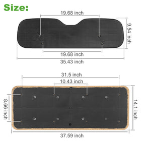 Hardware included with 10L0L cushion kit for quick installation.