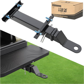 10L0L Deluxe golf cart hitch kit mounted on backseat showing mounting for towing versatility
