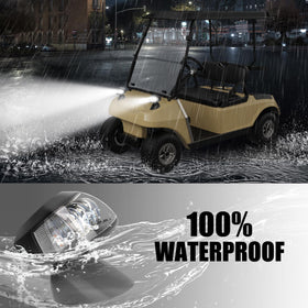 10L0L deluxe headlight kit for Club Car Precedent enhances nighttime safety.