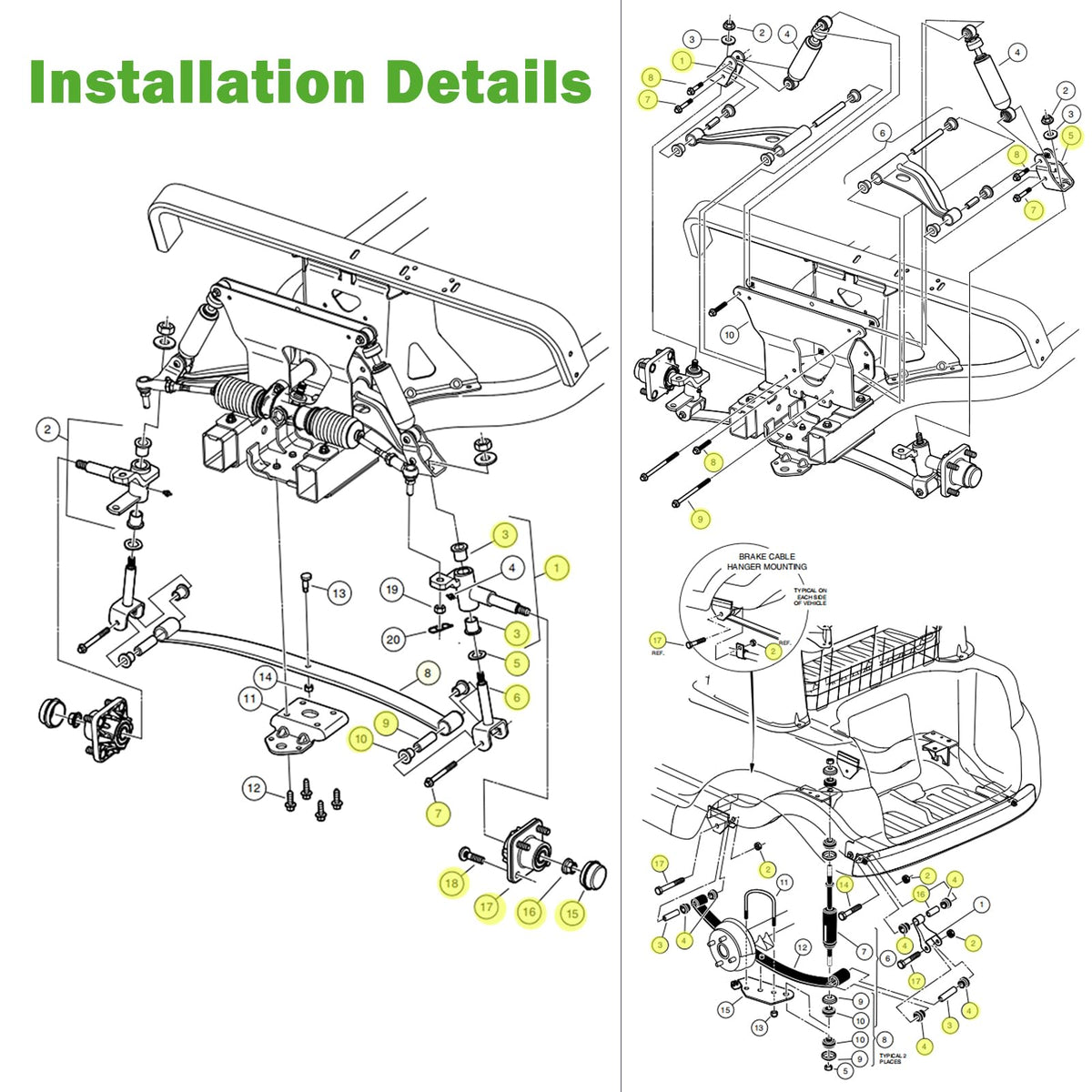King pin kit from 10L0L assists proper alignment of the front end