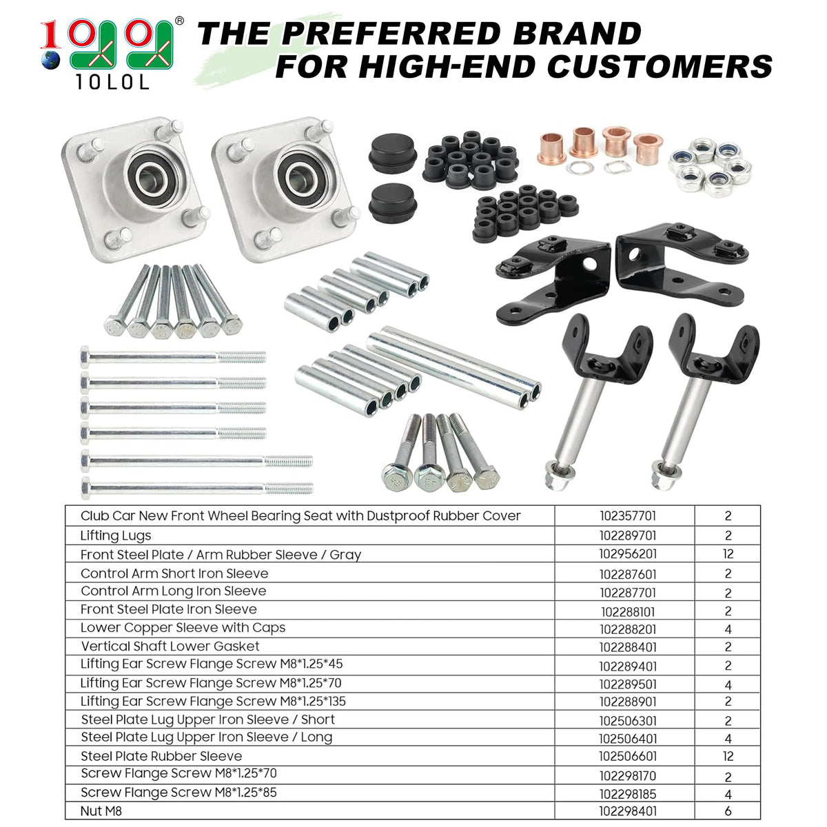 Polyurethane bushings and sleeves from 10L0L deliver durable suspension performance