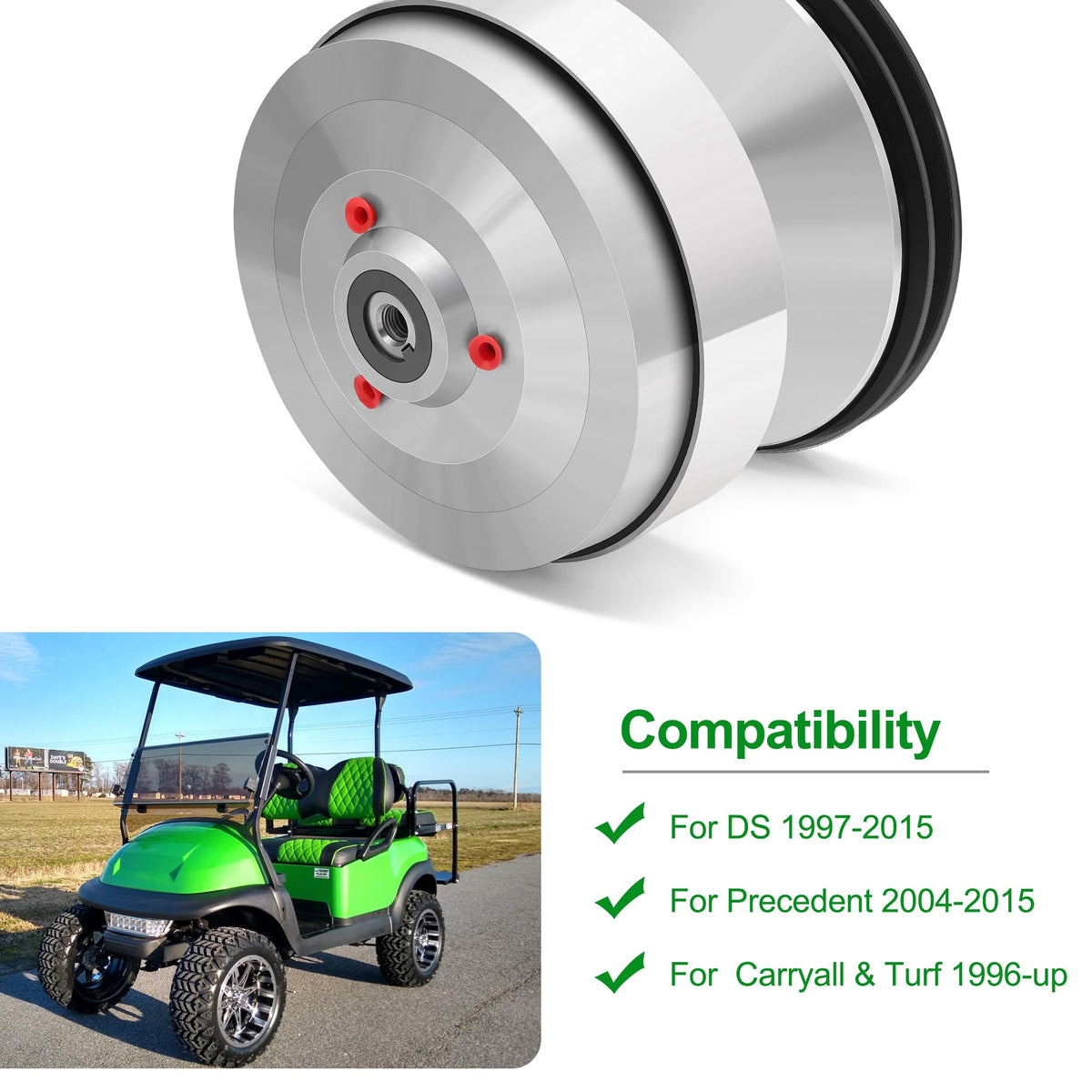10l0l Direct-fit bolt-on clutch installed on stock Kawasaki powertrains for simple maintenance