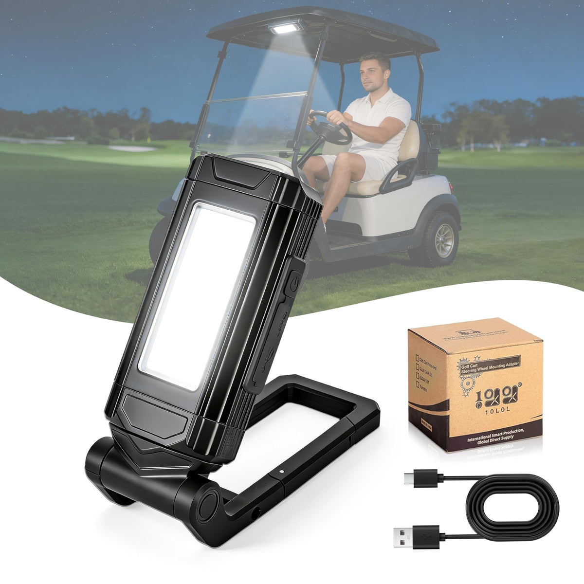 10L0L dome light showcases magnetic base for secure metal mounting