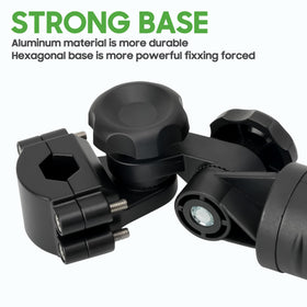 10L0L double fixed knob ensures secure flag pole mounting.