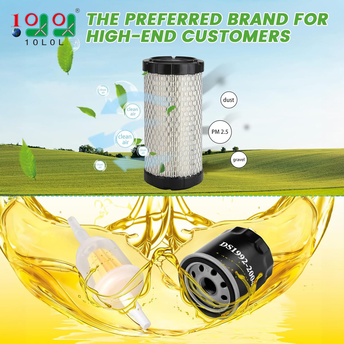 10L0L drive belt and clutch belt for reliable acceleration in Club Car