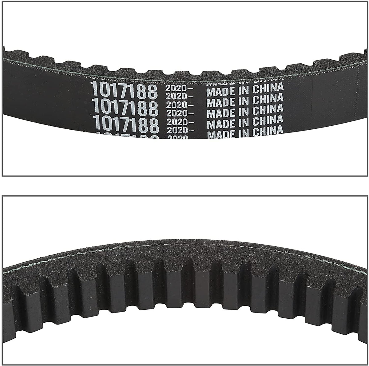 10L0L belt cross-section reveals premium rubber and flexibility for durability