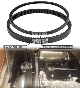 10L0L belt easy installation in EZGO TXT clutch