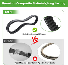 10L0L belt wear durability visual suggesting long-lasting performance