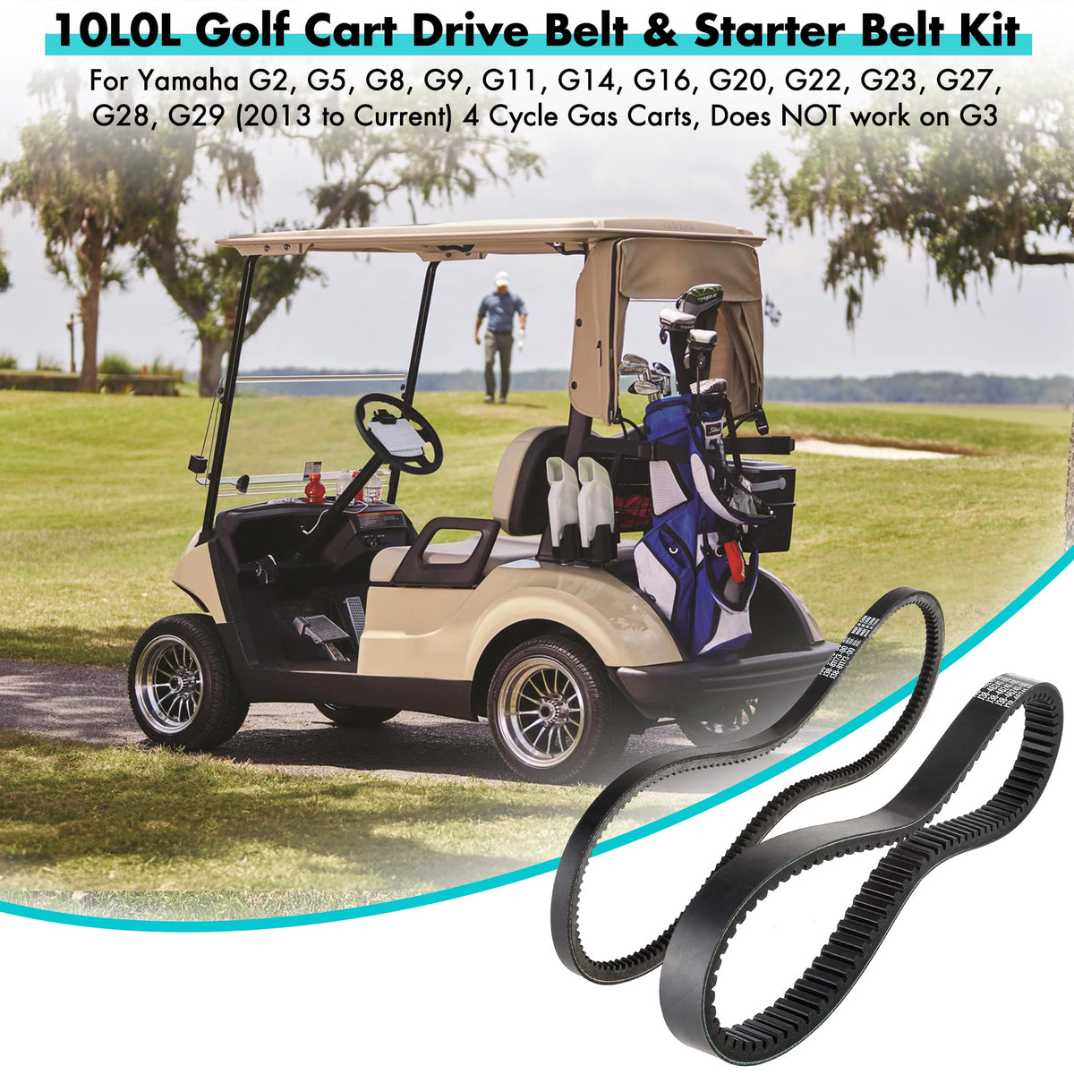 10L0L drive belt for Yamaha G5 boosts drive consistency